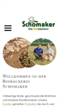 Mobile Screenshot of biobaeckerei-schomaker.de